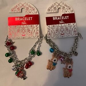Justice Festive Charm Bracelets - Red, Green, Silver